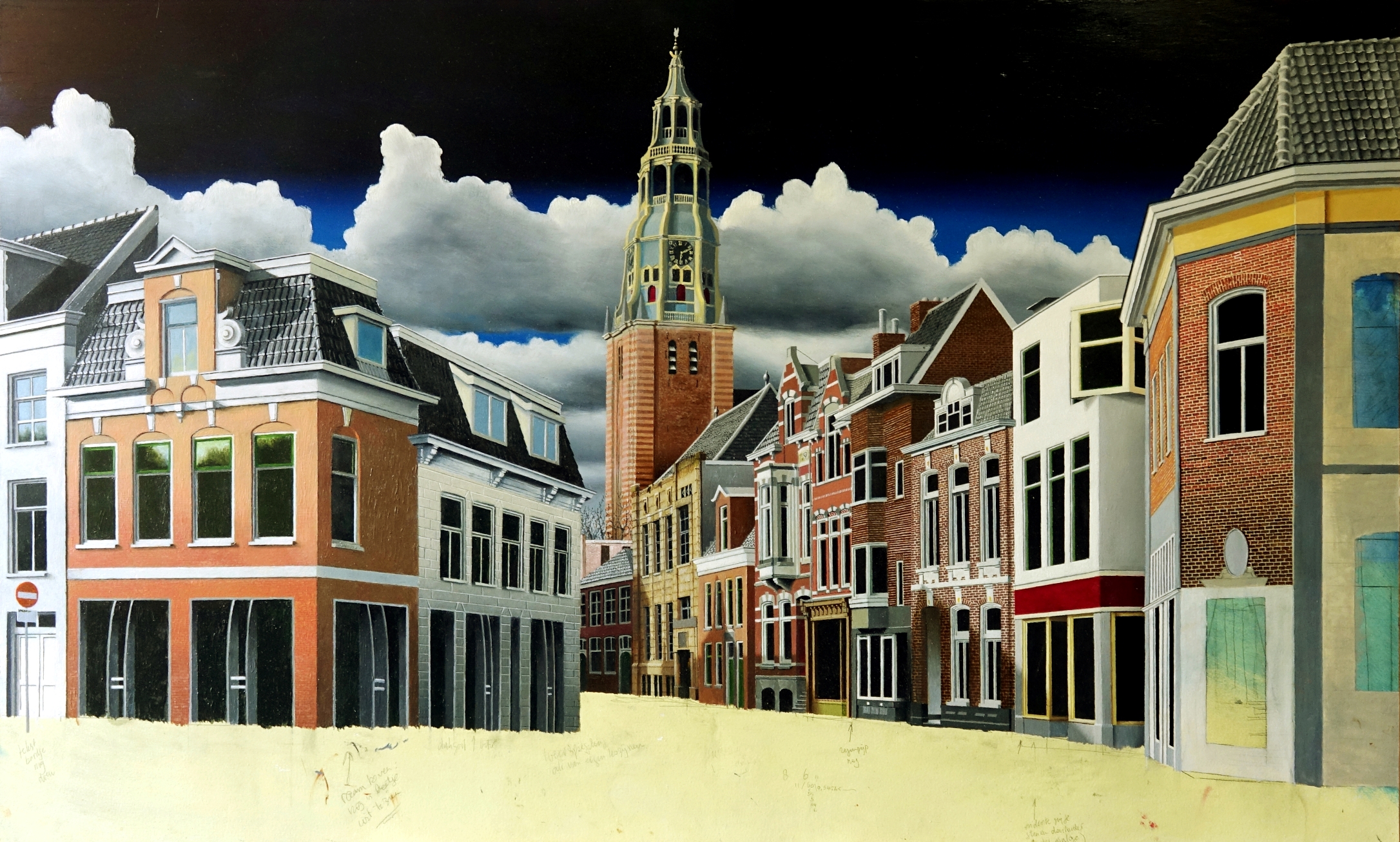 met dit schilderij ben ik nog bezig